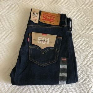 Levi’s 501 dark denim jeans